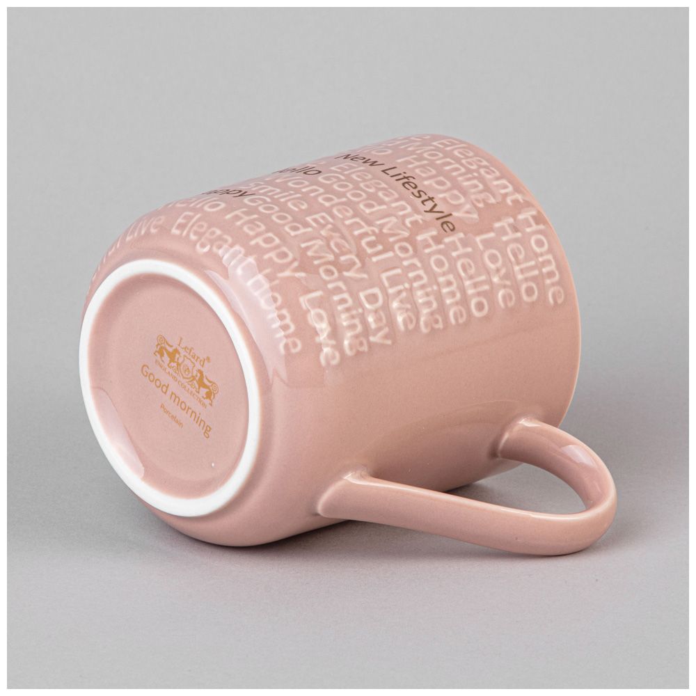 НАБОР КРУЖЕК LEFARD "GOOD MORNING" НА МЕТАЛЛ. ПОДСТАВКЕ 4 ШТ. 330 МЛ МИКС ЦВЕТОВ (КОР=4НАБ.)