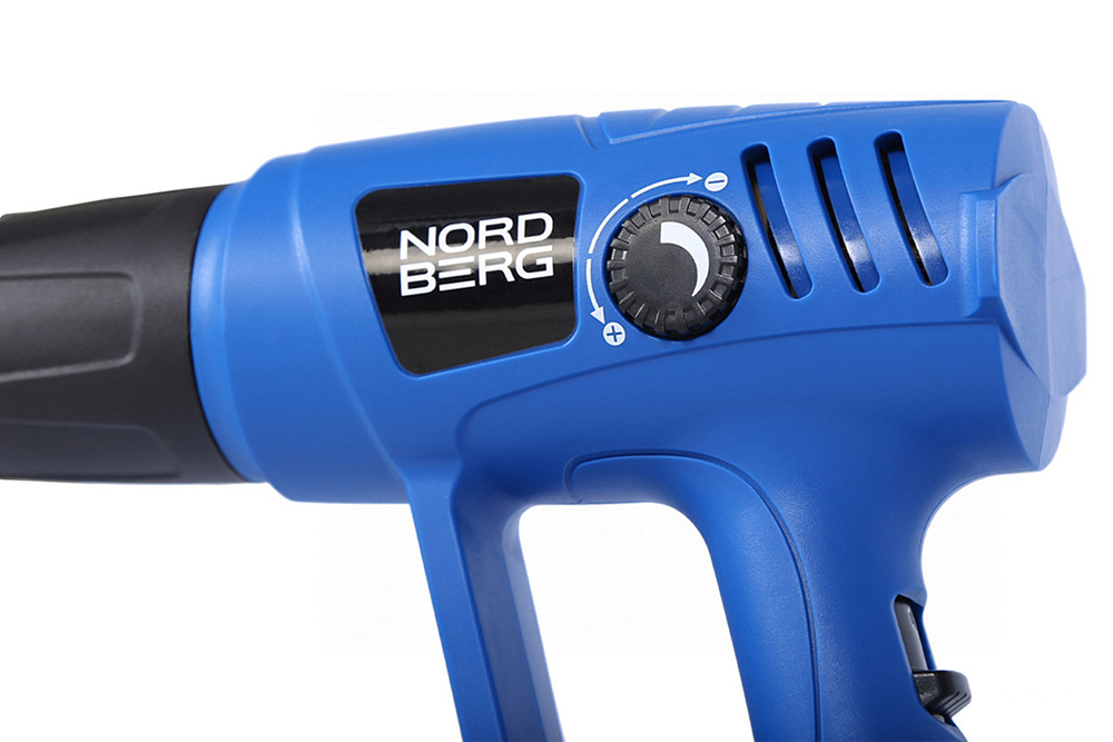 NORDBERG (NE718) Фен, 4 насадки, в кейсе, 50-600 °С, 2000 Вт
