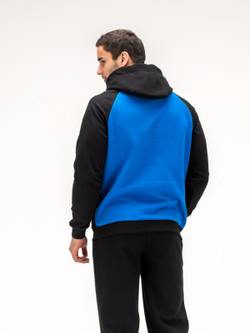 Костюм мужской спортивный. Синий/черный