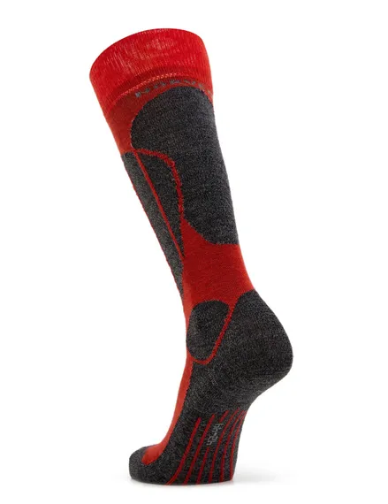 Термоноски женские Norveg Sport Wool высокие (9SWSWRU-165), красный+антрацит