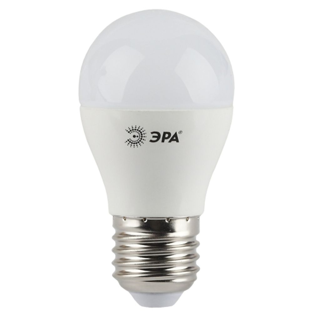 Лампа светодиодная ЭРА STD LED P45-5W-827-E27 5Вт шар теплый белый свeт Е27
