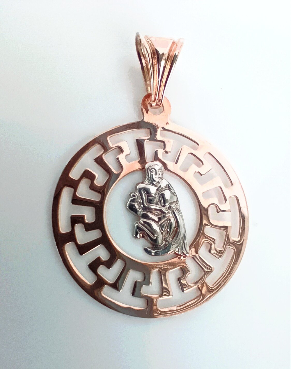 Подвеска ювелирная "Водолей", серебро, 925 проба, с золочением/Ф