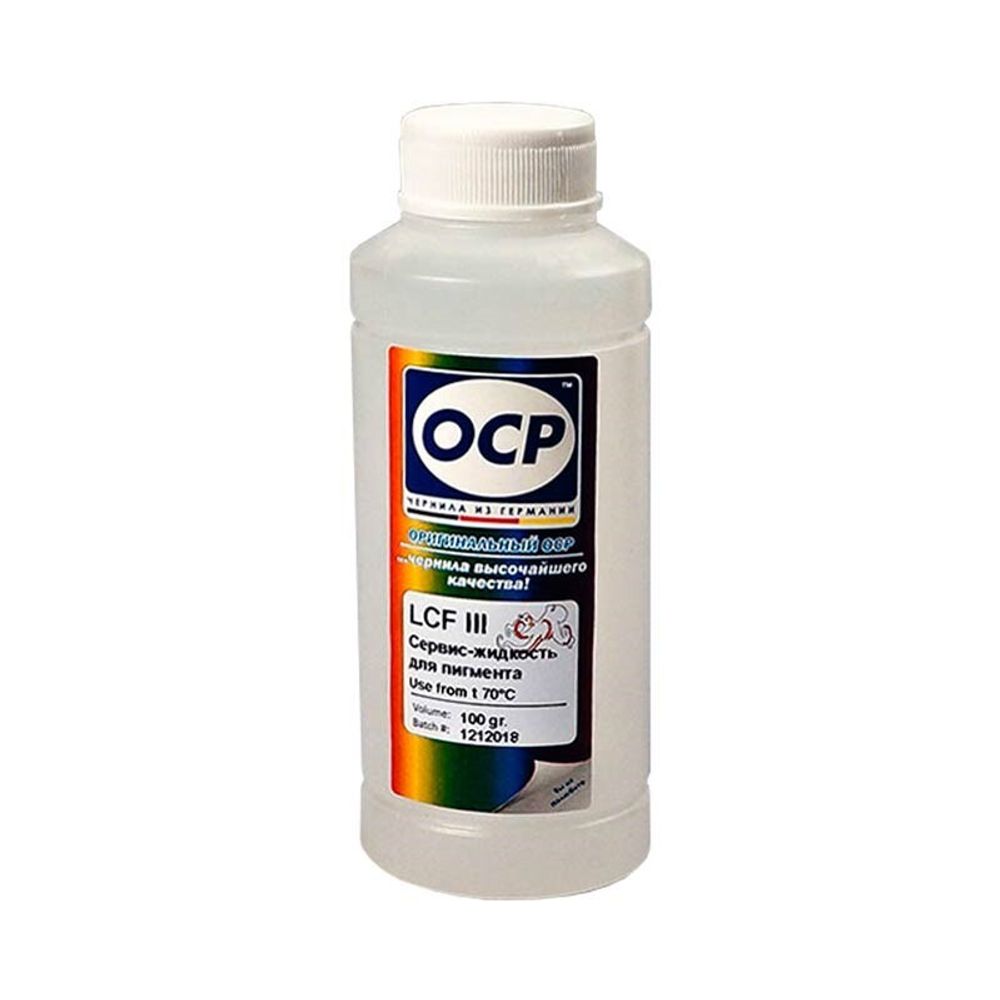 Промывочная жидкость для отмачивания пигментных чернил OСР LCF III, Lexmark Cleaning Fluid (100мл, бесцветная)