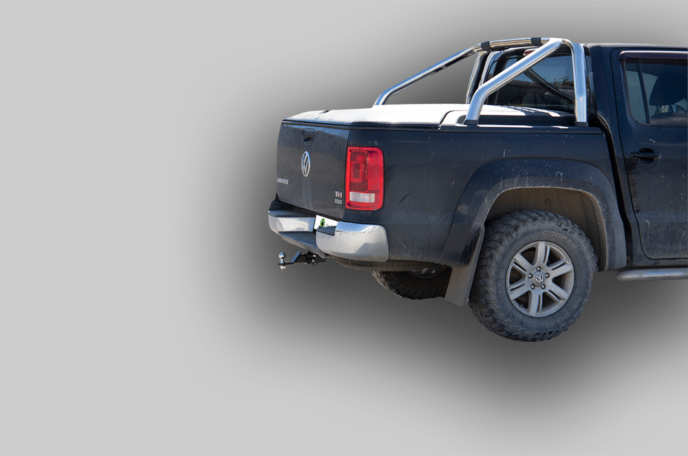 Фаркоп Лидер-Плюс для VOLKSWAGEN AMAROK (2HA) 2010- ( ШАР ВСТАВКА 50*50 ) с электрикой (Smart) и сертифкатом в комплекте арт.(V120-E)