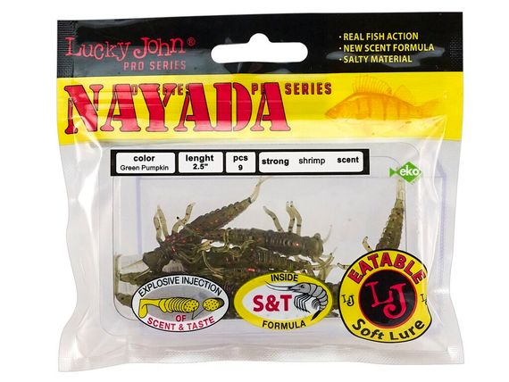 Твистеры съедобные LJ Pro Series NAYADA (4,5 см), цв. PA03, 9 шт.