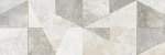Настенная плитка Alma Ceramica TWU3090LAN17R Land 30x90 белая / серая матовая под камень / геометрия