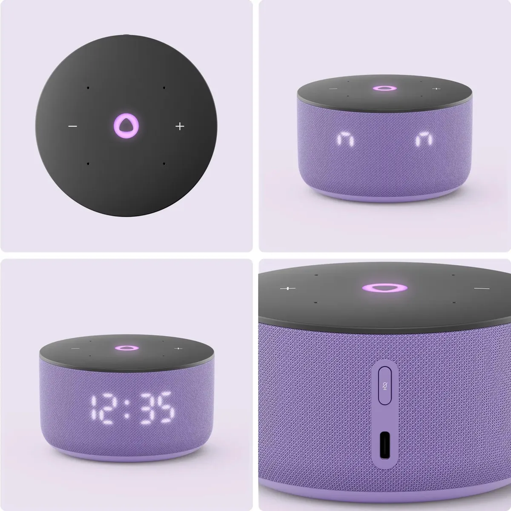 Умная колонка Yandex Станция Мини 3 голос.п.:Алиса лиловый 12W 1.0 BT/Wi-Fi (YNDX-00027LIL)