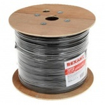 Кабель витая пара экранированный FTP 4PR 24AWG cat 5e CU outdoor/уличный 8 жил [305м] Rexant (провод для интернета) 01-0146