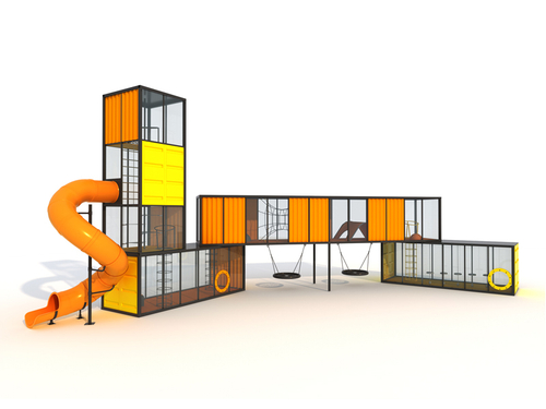 Игровой комплекс СТРОЙКА ВЕРТИКАЛЬ 4 cегмента