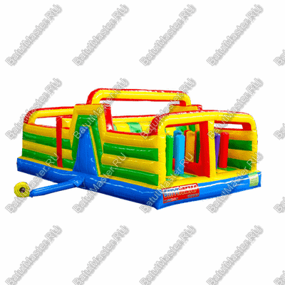 Надувной батут "Увлекательная полоса" с модификацией