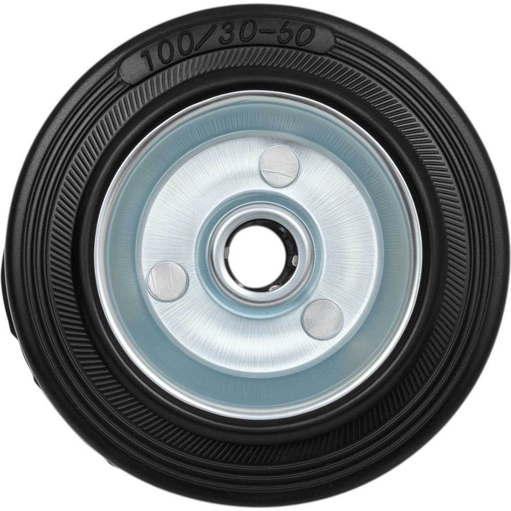 Колесо промышленное без кронштейна 100мм резина/сталь Gigant G-04-09-04