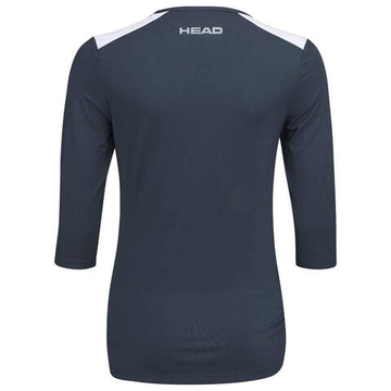 Женская теннисная футболка с длинным рукавом Head Club 22 Tech 3/4 Shirt - navy