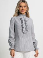 Блуза Санти (бело-серая) Б15622-54М LT Collection