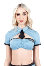 Костюм Полицейская - верх (Размер: 42) (Цвет: голубой с черным)