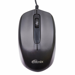 Компьютерная  Мышь проводная RITMIX ROM-200, черная, USB.