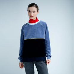 Женский свитшот синий/чернильный