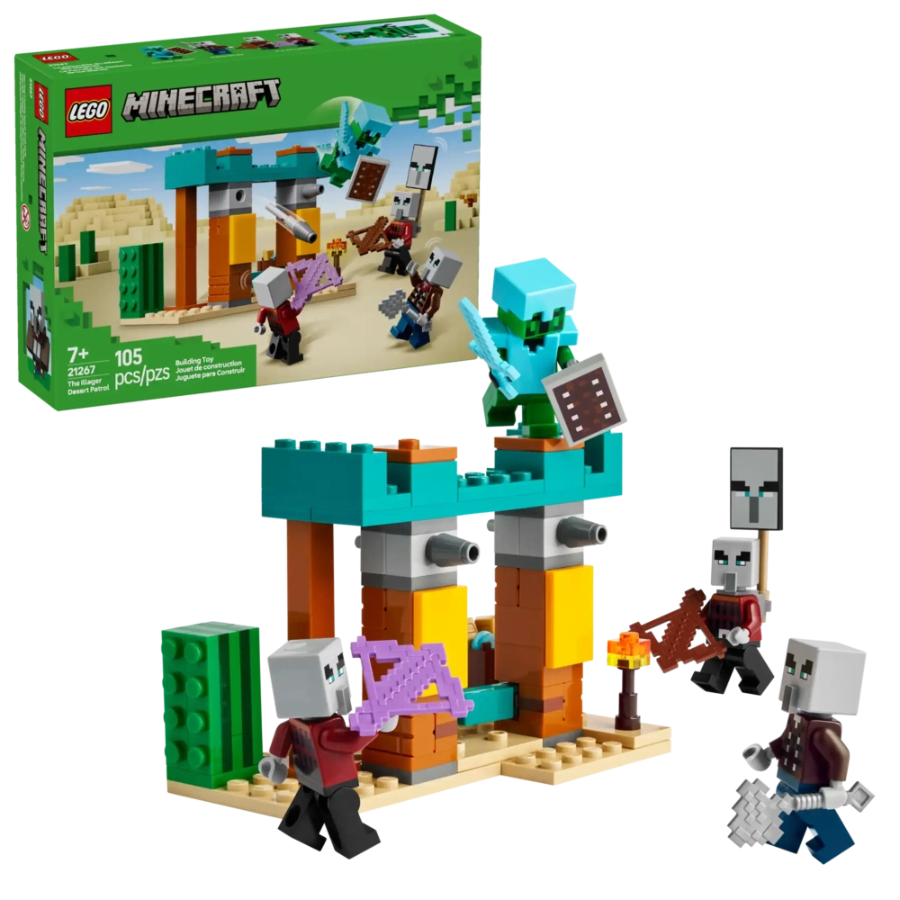 Конструктор LEGO Minecraft 21267 Сельский патруль в пустыне