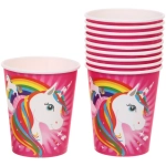 Стакан бумажный 0,2л в наборе 10 шт «Радужный Единорог»