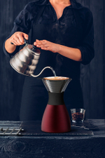 Кофеварка портативная Asobu Pour Over (1 литр), красная