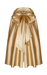 Накидка с бантом из шелка