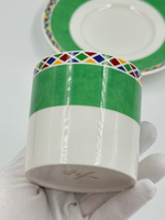 Кофейная пара зелёная Yves Saint Laurent by Yamaka