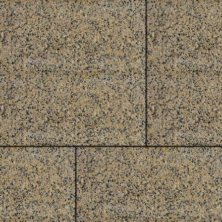 Тротуарная плитка КВАДРАТ 600х600 мм - Гранит+ Желтый с черным