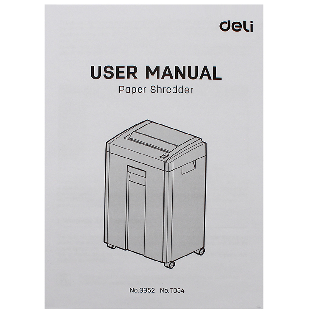 Шредер Deli, 5 уровень секретности (2х12мм),  8 листов, 23 литра