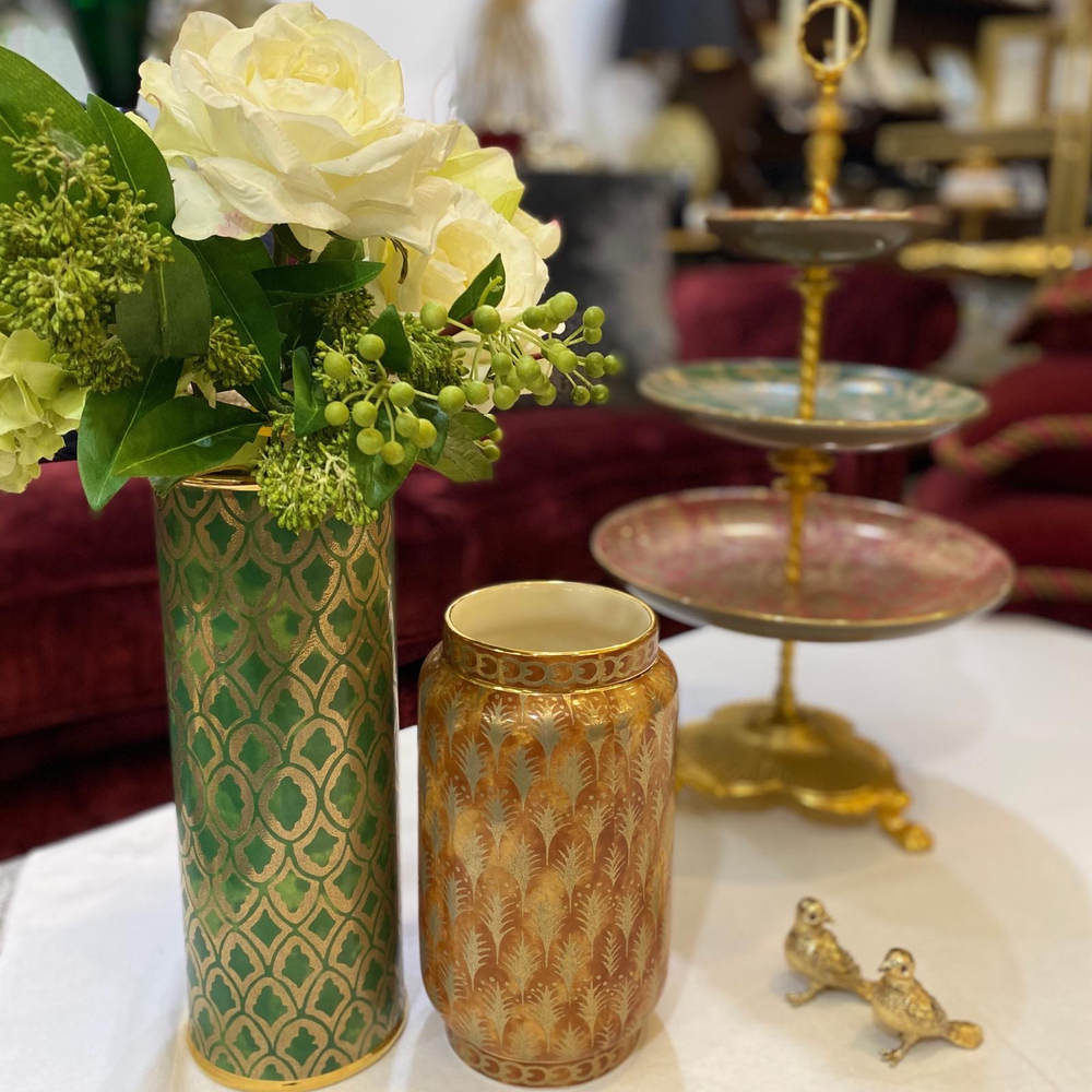 Ваза зелёная венецианская L'objet