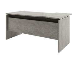 Стол эргономичный левый 1600х880х750 D-36L Бетон Чефалу светлый/Трюфель