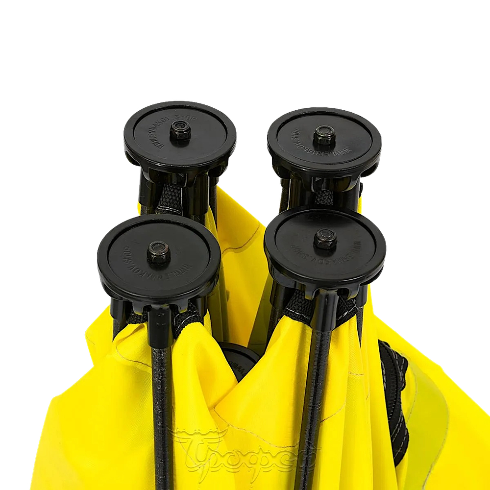 Палатка зимняя автомат Пирамида 2х2м Желтый/Серый Premier Fishing PR-ISP-200YG