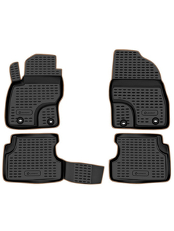 Коврики в салон для FORD Focus II 2004-2011, 4 шт. (бежевый кант, полиуретан) KANT.NLC.16.03.210.BG