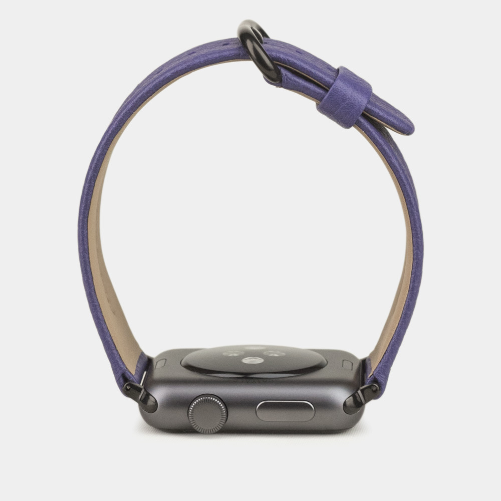 Ремешок для Apple Watch 44/45/46 mm из кожи теленка, цвета сирени