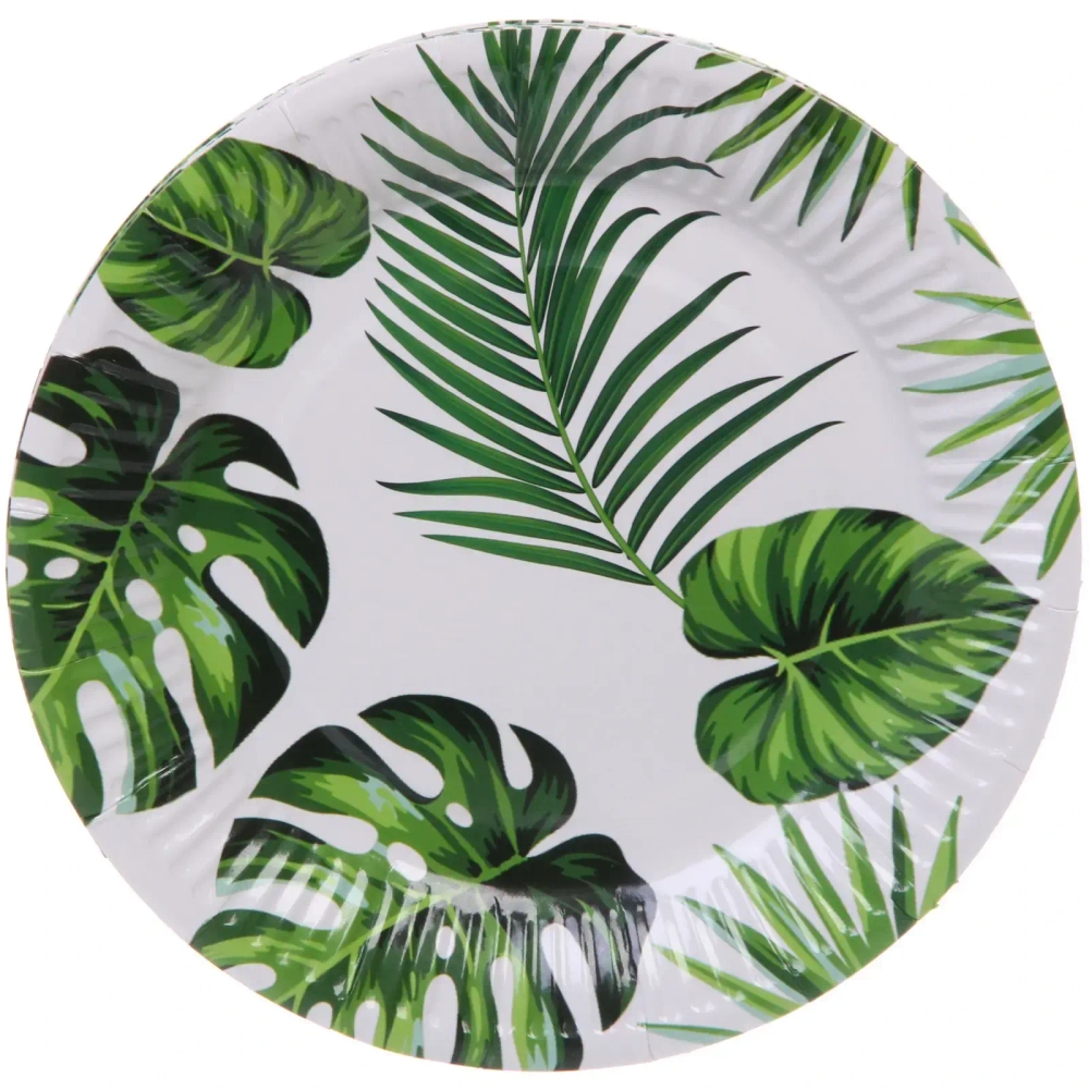 Тарелка бумажная 18 см в наборе 10 шт «Тропики»
