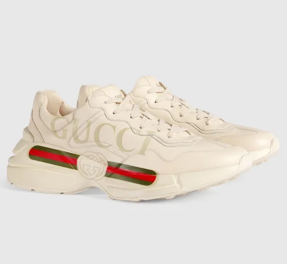 Мужские кроссовки GUCCI Rhyton, бежевый