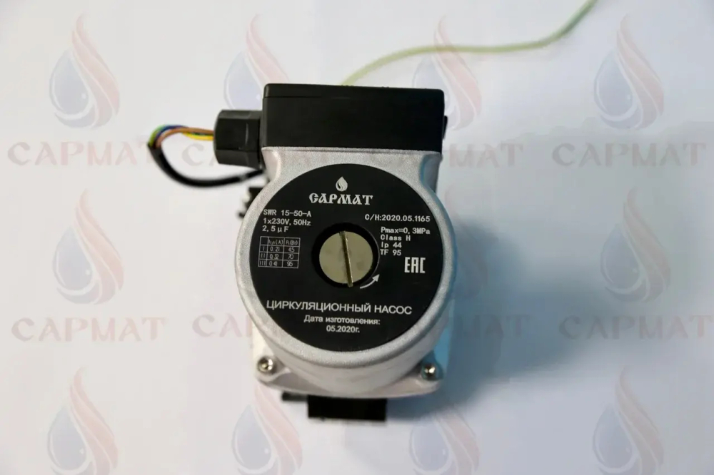 Насос циркуляционный с гидрогруппой Сармат T,TB SWR 15-50-A трехскоростной 95W