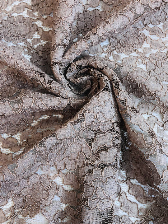 Кружевное полотно, кордовое, бежевый