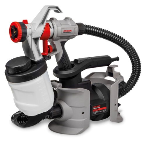 Краскопульт электрический CROWN CT31014, 900мл, сопло 2,5мм, до 100 DIN