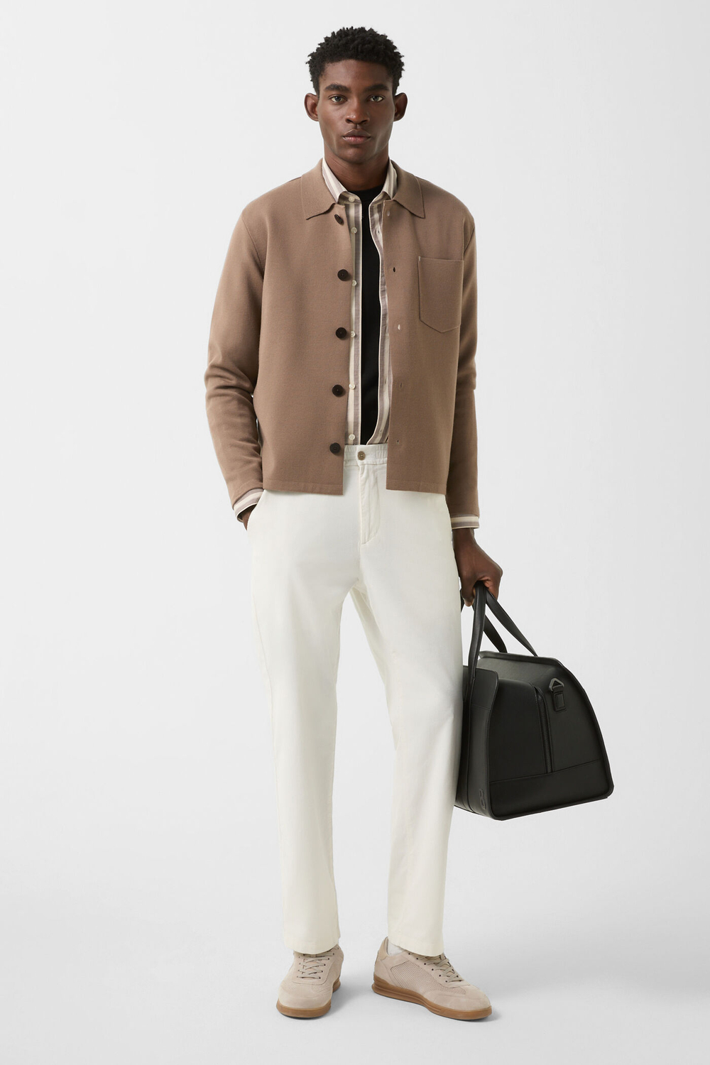 Рубашка BOGNER HEIKO-2 в бежевом цвете