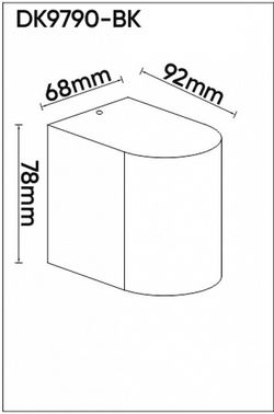 Накладной светильник Denkirs Narvik DK9790-BK