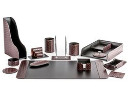 Набор руководителя Классика из кожи FG Brown /черный 15 предметов