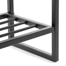 Банкетка-обувница Charli Lux/Чарли Люкс велюр/букле, VT shape wood rose