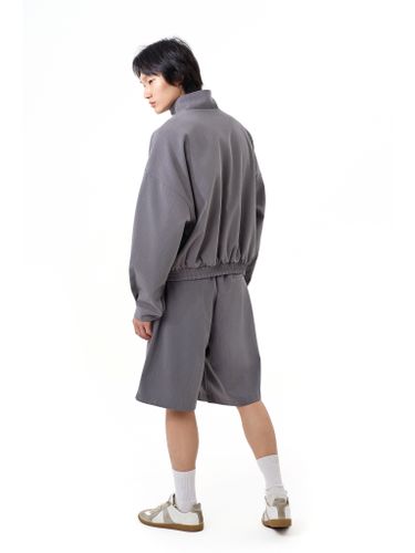 Серая куртка-ветровка на молнии Votus
