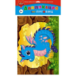 Аппликация из пуговиц Апплика, 300х215х20 мм, пакет с европодвесом, "Дракончик"