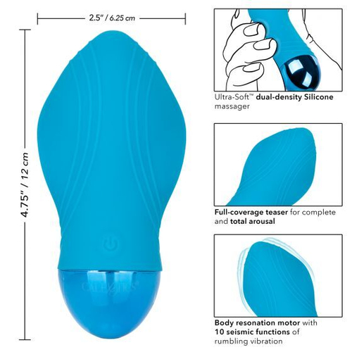 Голубой мини-вибратор 12см California Exotic Novelties Tremble Kiss SE-4401-15-3