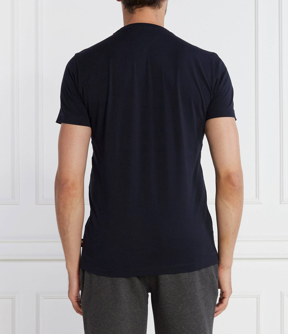 Футболка SMALL CHEST STRIPE MONOTYPE TEE Tommy Hilfiger - темно-синий(MW0MW32595)
