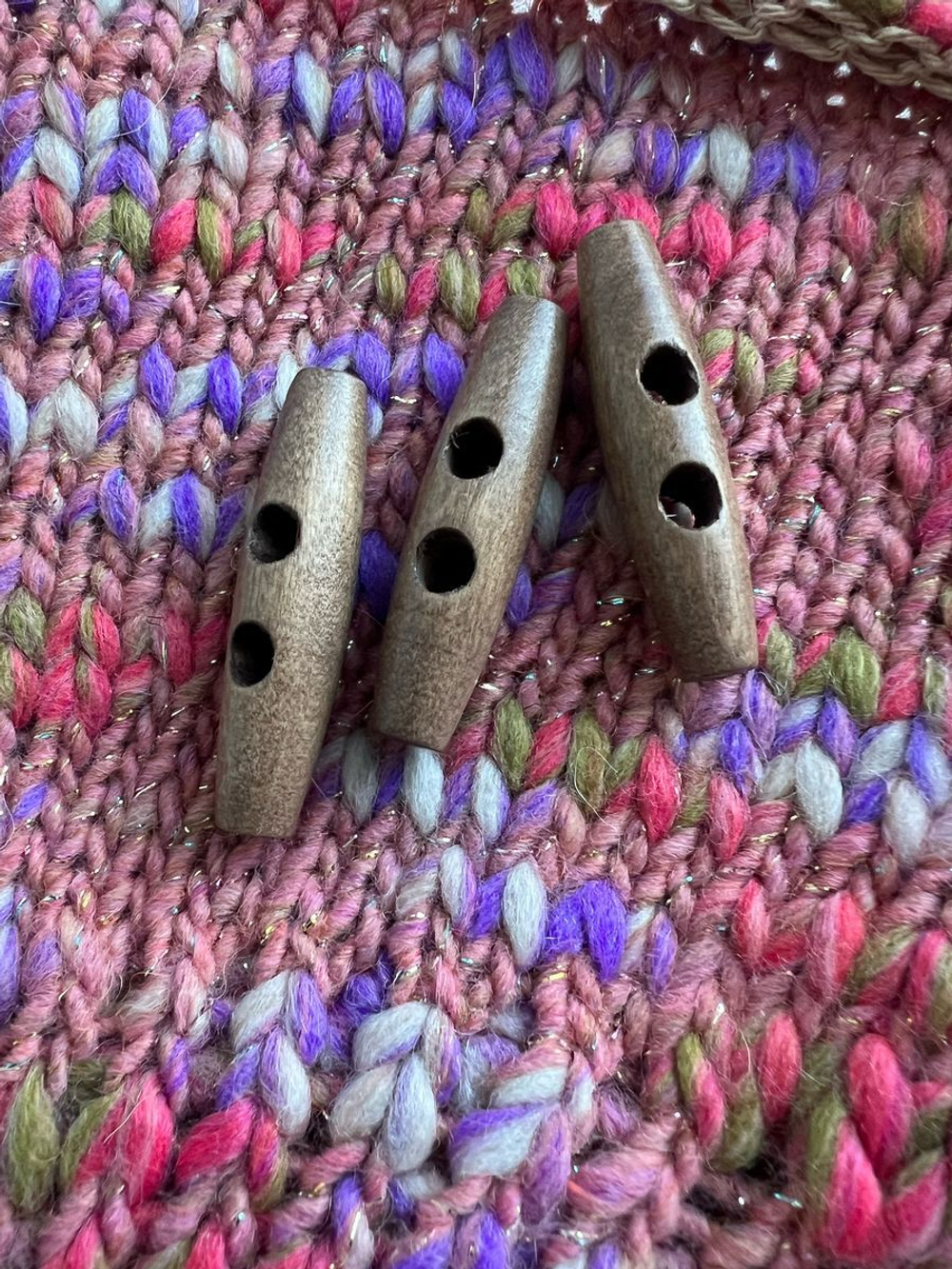 Пуговицы бочонки деревянные 50мм