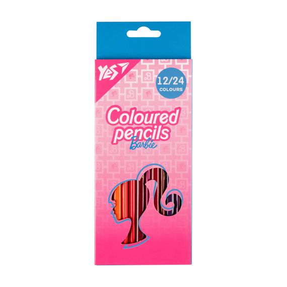Rəngli karandaş \ Цветные карандаши 12/24rəng 290747 Barbie YES