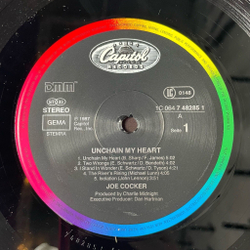 Винтажная виниловая пластинка LP Joe Cocker Unchain My Heart (Germany 1987) A Woman Loves A Man