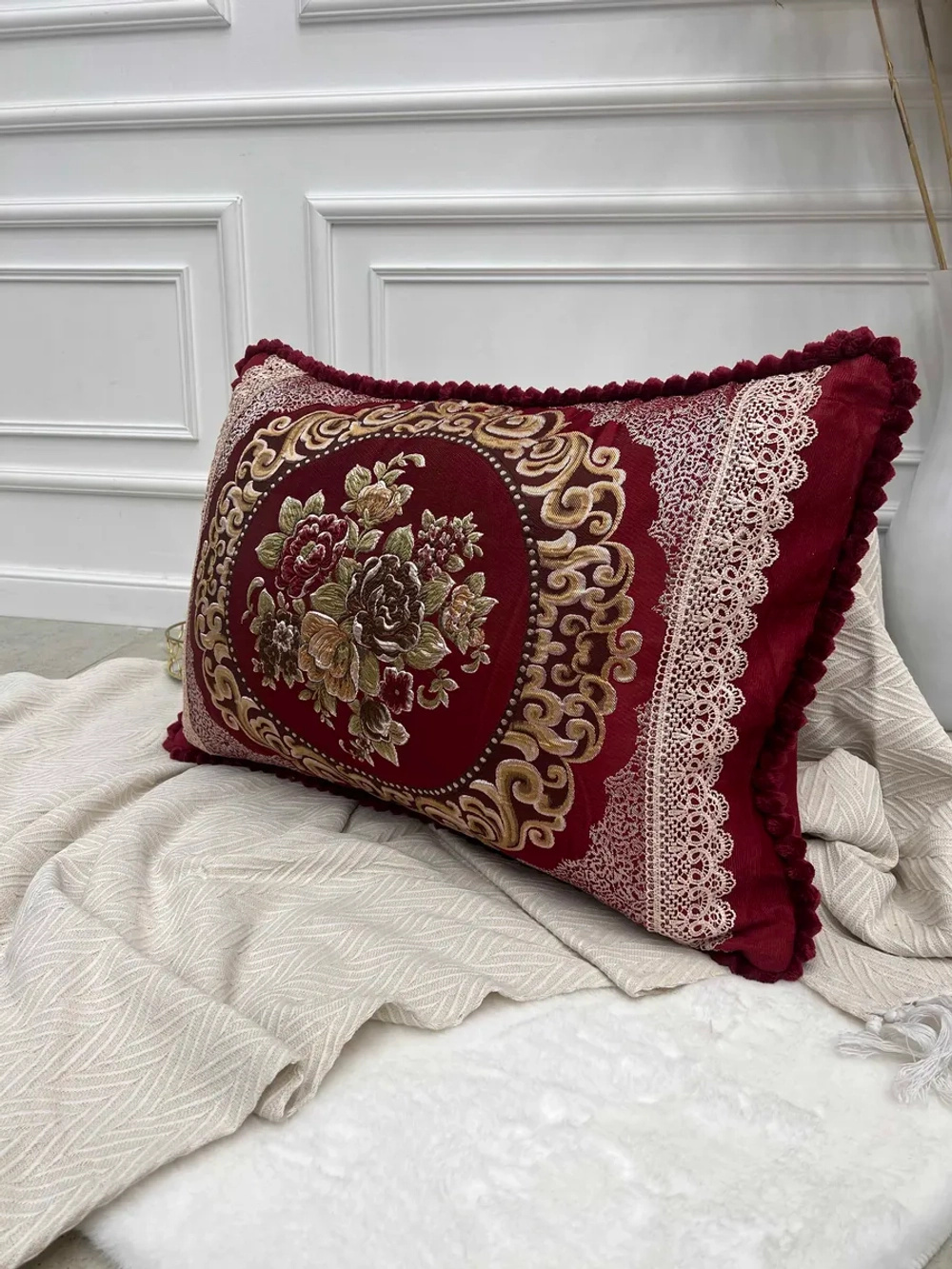 Декоративная наволочка 50х70 2 шт с молнией для подушки