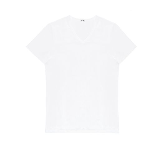 Мужская футболка белая HOM SUPREME COTTON Tee-Shirt V Neck 401331_400003